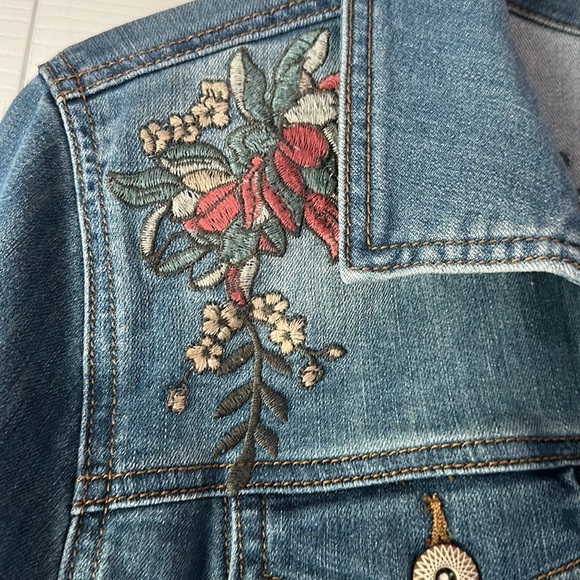 CJ Banks Embroidered Jean Jacket - Picture 2 of 7